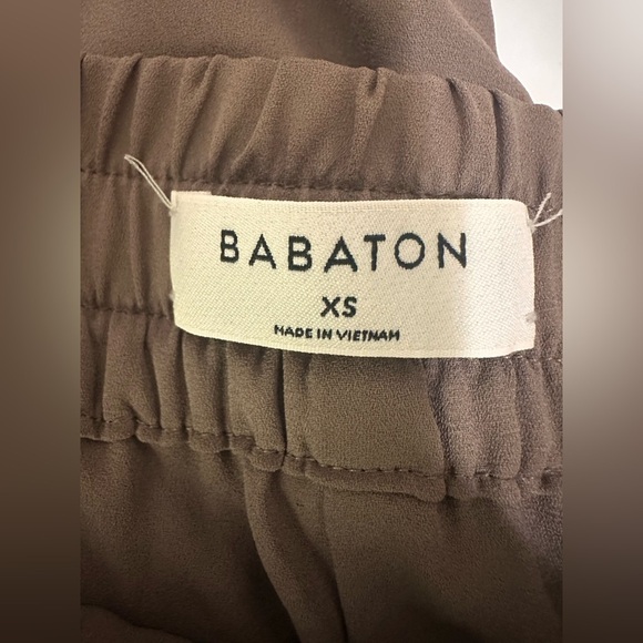 Babaton Luis Cropped Brown Wide-Leg Pants size XS - Picture 5 of 8